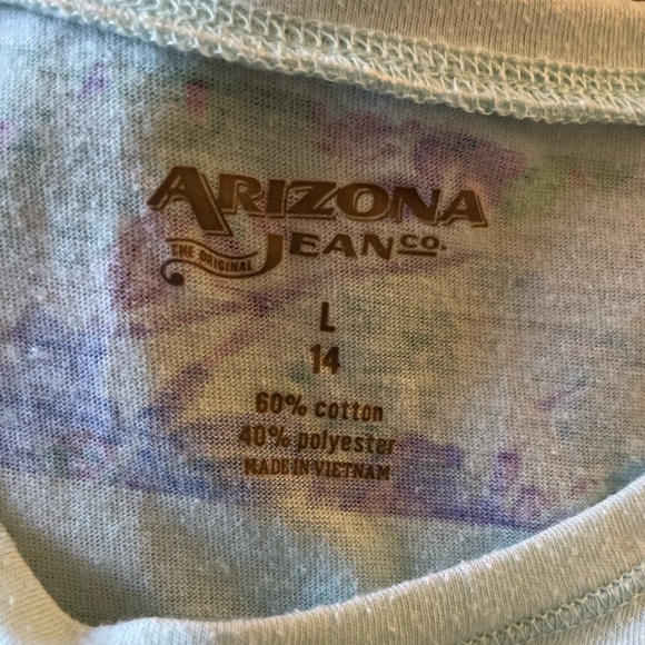 Arizona blue t-shirt size L 14 girls - Picture 3 of 3